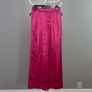 Lover and Friends Andie Trouser Pant in Raspberry Pink Size Small